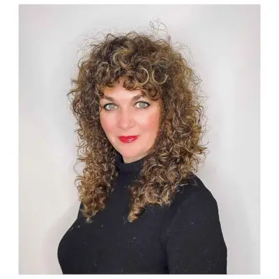 Layered Shag Cut for Naturally Curly Hair