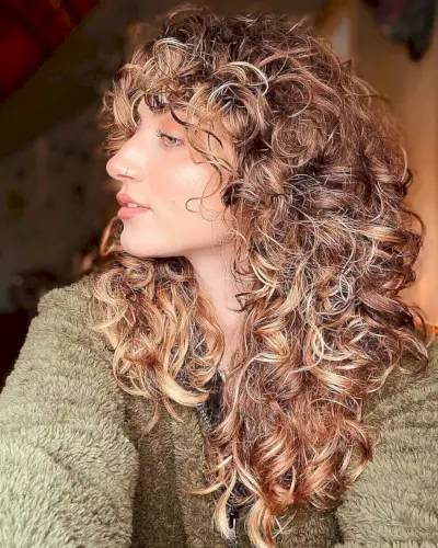 Layered Haircut for Big Curls
