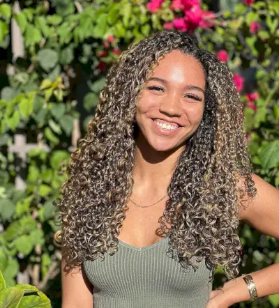 Long Layered Haircut for Highlighted Curls