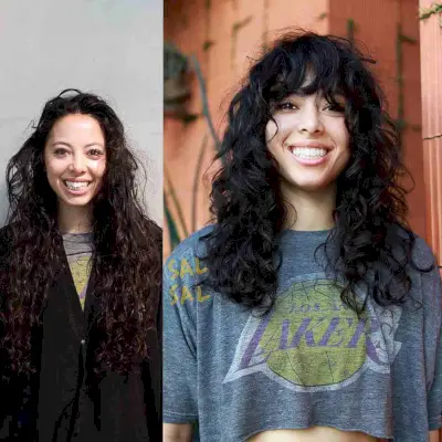 Choppy Curls with Fringe