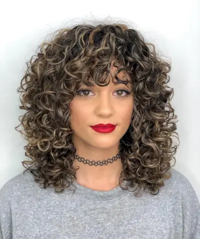 Curly Locks with Superb Bangs