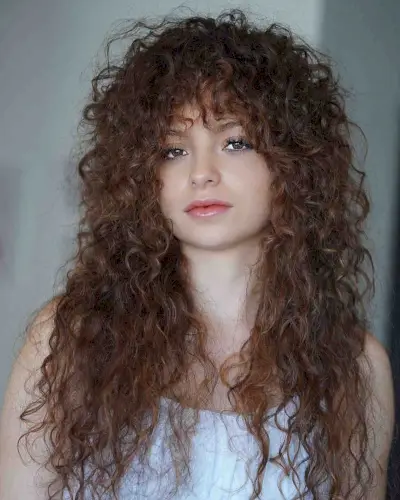 Popular Long Shaggy Curly Wolf Cut