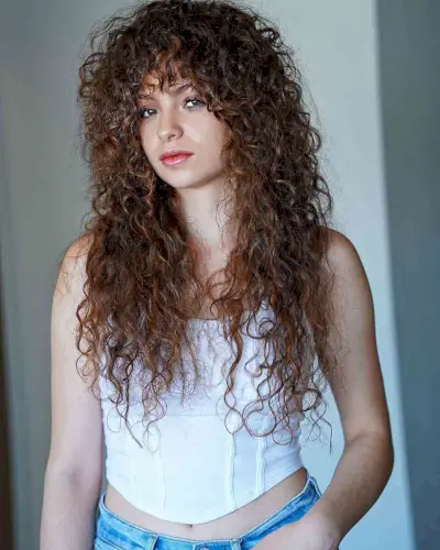 Full Thick Curls with Curly Fringe for Long Hair