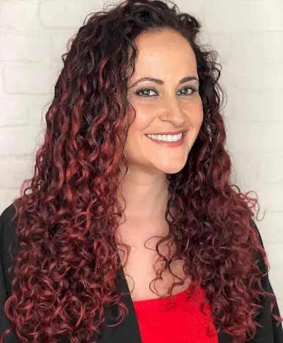 Long Explosive Red Curls