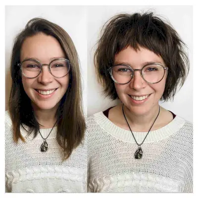 Jaw-Length Edgy Choppy Bob