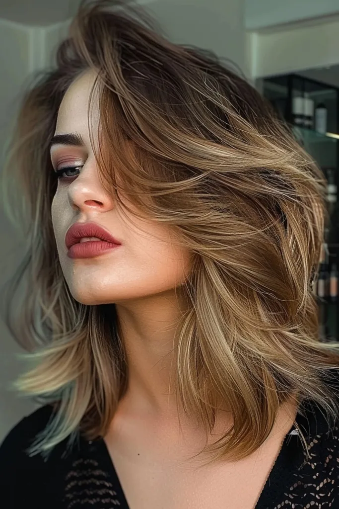 Bild på en edgy blå punkfrisyr' title=