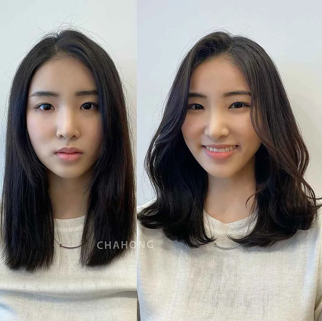 Zijdeelkapsel met zachte lagen' title=