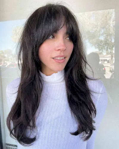 Face-Framing Long Fluffy Layers