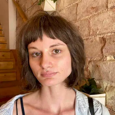 Stunning Shaggy Bob with Baby Bangs for Square Faces