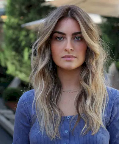 Medium-Length Face-Framing Blonde Style for Square Faces