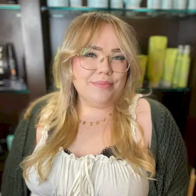 Long Layers with Glasses and Round Face