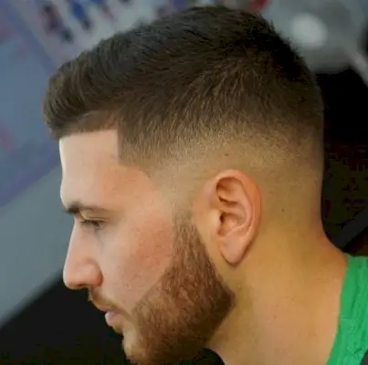 Low bald fade short hair crew cut