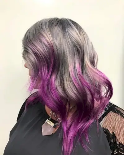 Silver and Purple