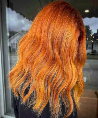 Glossy Pumpkin Spice Copper Lob