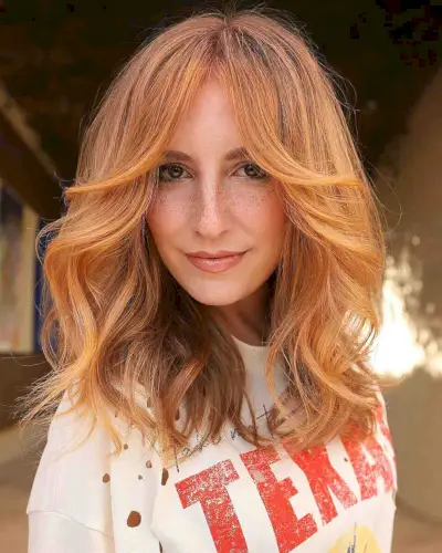 Stunning & Fiery Balayaged Copper