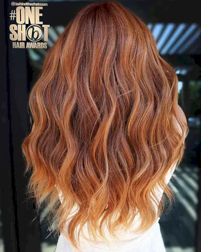 Chestnut to Brighter Copper Ombre