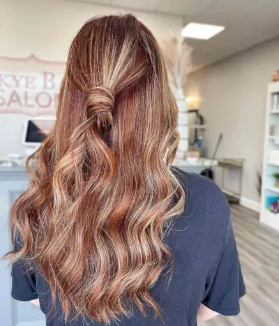 Intense Copper Hair with Highlights