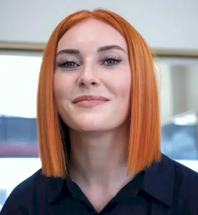 Low-Maintenance Short Copper Hair