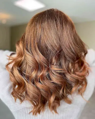 Wonderful Copper with Golden Tones Hair
