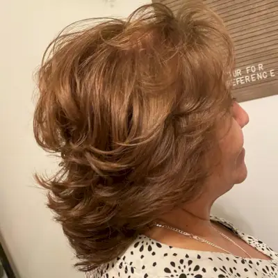 Short and feathery haircut