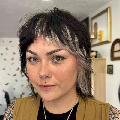 Short Shag with Face-Framing Fringe for Fine Hair