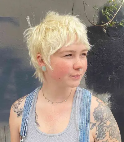 Soft Messy Shag Cut for Finer Hair