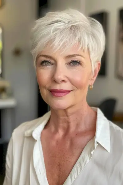 Layered Pixie Cut for Fine, Thin Hair