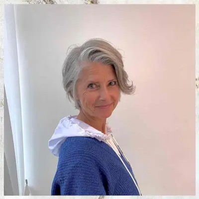 Long Pixie Bob with a Side Part for Old Ladies with Fine Hair