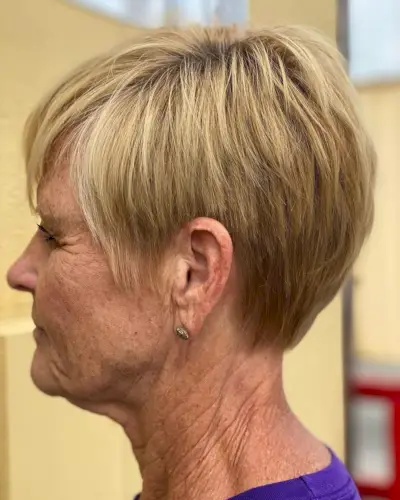 Short crop for fine-haired seniors