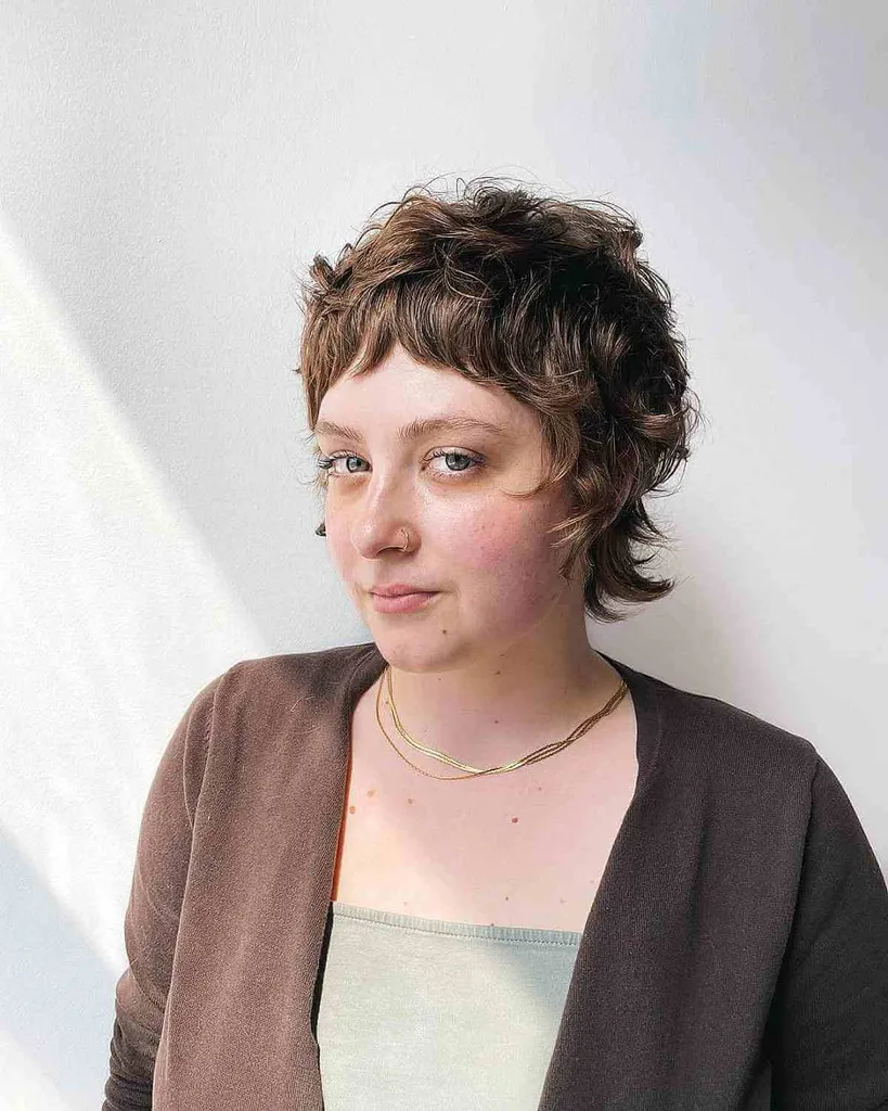 Mini mulet moelleux avec frange de bébé pour dames aux cheveux fins' title=