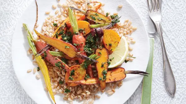 Roasted Carrots with Mint Chermoula