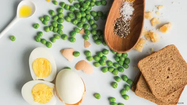 eggs, peas, nourish