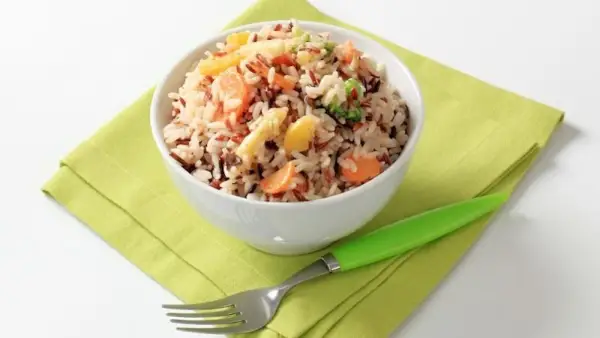 Wild Rice Salad with Slivered Almonds and Currants