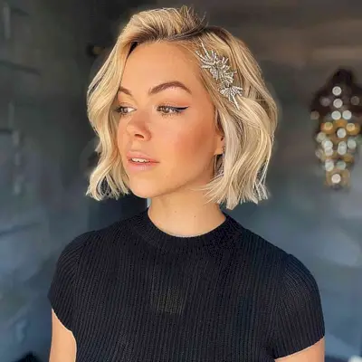 Quinceanera Down Style for Short Hair