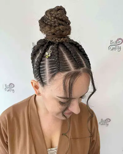 Braided Triangles and Top Bun Updo