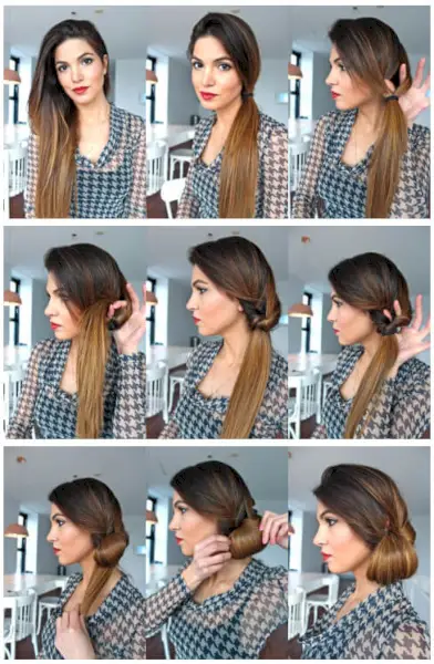 low bun hairstyles