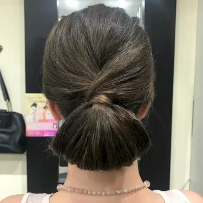 Modern Chignon Bun hairstyle