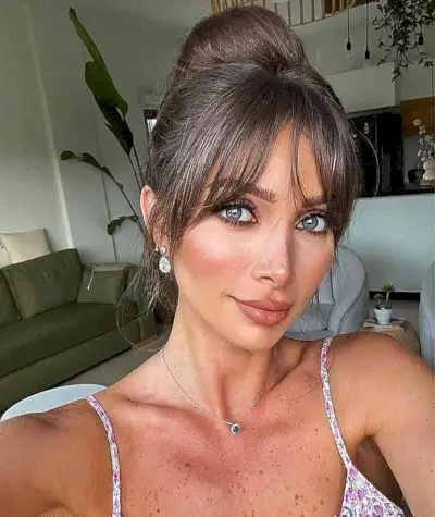 Casual Soft Updo with Bangs