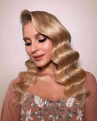 Vintage Hollywood Waves for Date Night