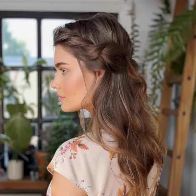 Twisted Side-Swept Style Date Night hairstyle