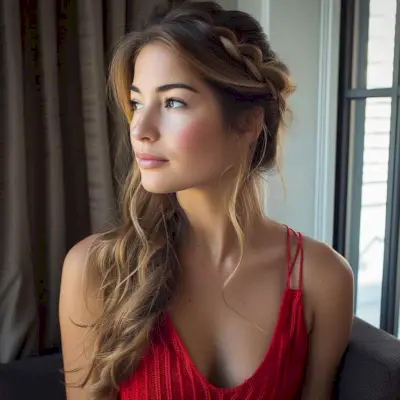 Faux Braid Date Night Hairstyle