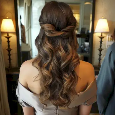 Soft Curls with a Twist Date Night Hairstyle