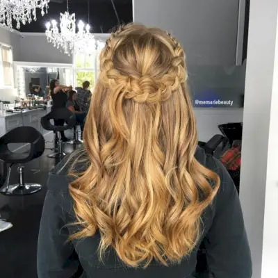 Braided Crown Princess Hairstyle