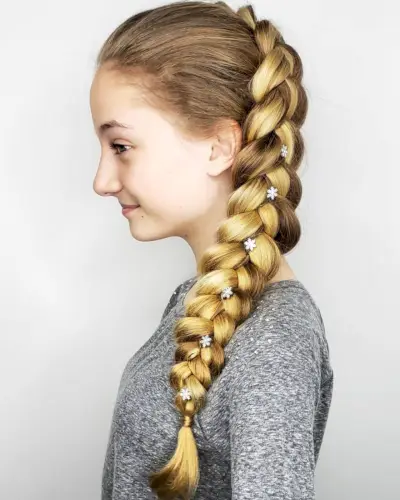 Queen Elsa Braid Hairstyle