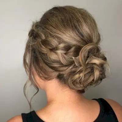 Classic French Braid Updo