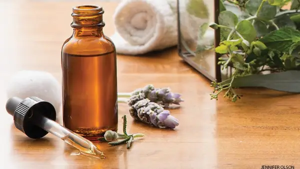 Lavender oil and dropper