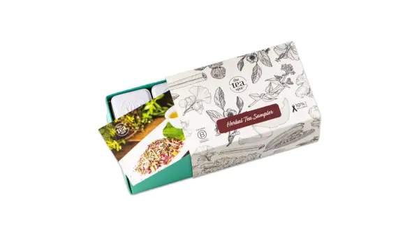 Shot of Herbal Tea Sampler from The Tea Spot