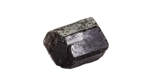 Natural black tourmaline crystals