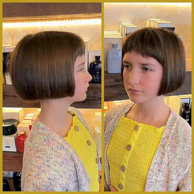Short bob with bangs for little girls hairstyles