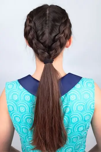 Tutorial pentru păr cu împletitură dublă franceză - Terminat.